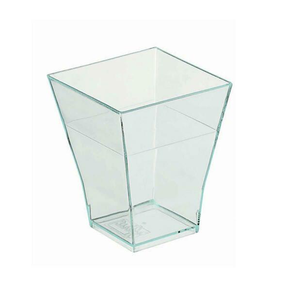 Packnwood Taiti Transparent Green Square Cup - 2 Oz., 600PK 209MBTAITIV